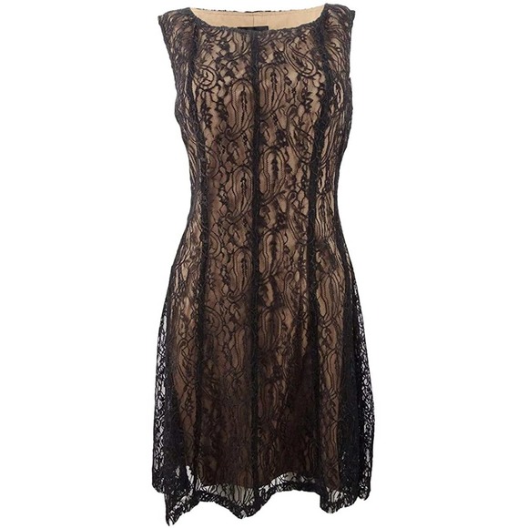 connected apparel Dresses & Skirts - Connected Apparel Lace Cocktail Dress Black 20W